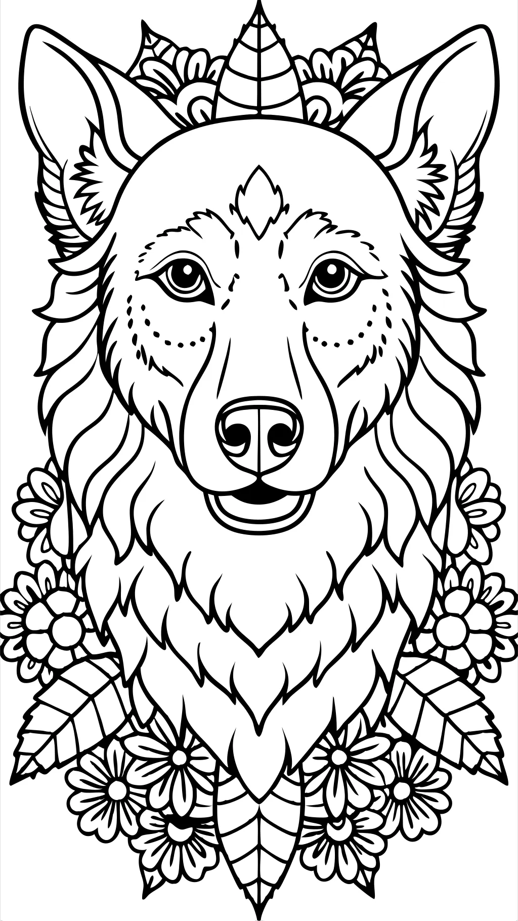 coloring pages of dogs for adults